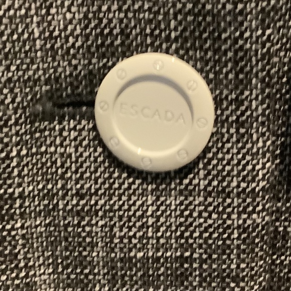 Escada blazer plaid, black & ivory, size 34 - Picture 6 of 15